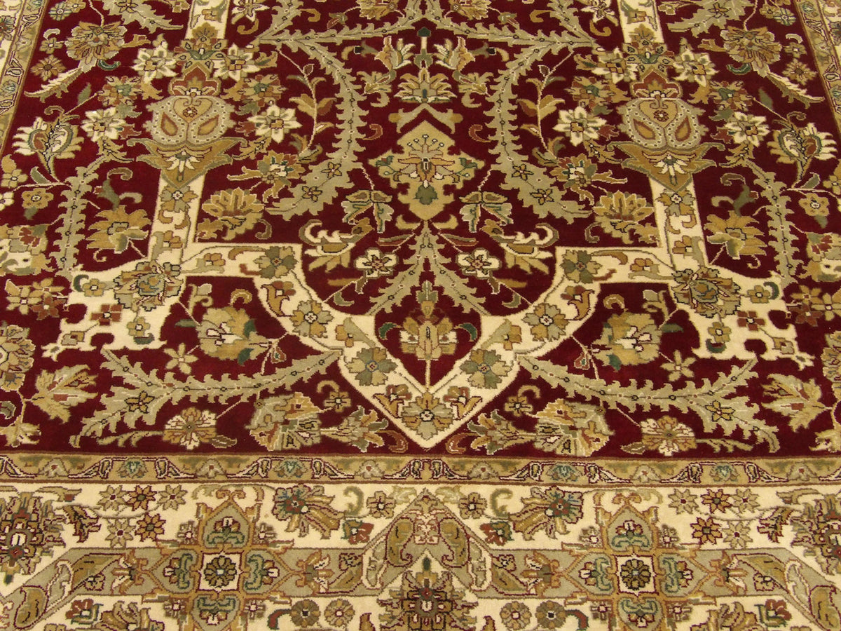 Fine Persian Haji Jalili rug border detail