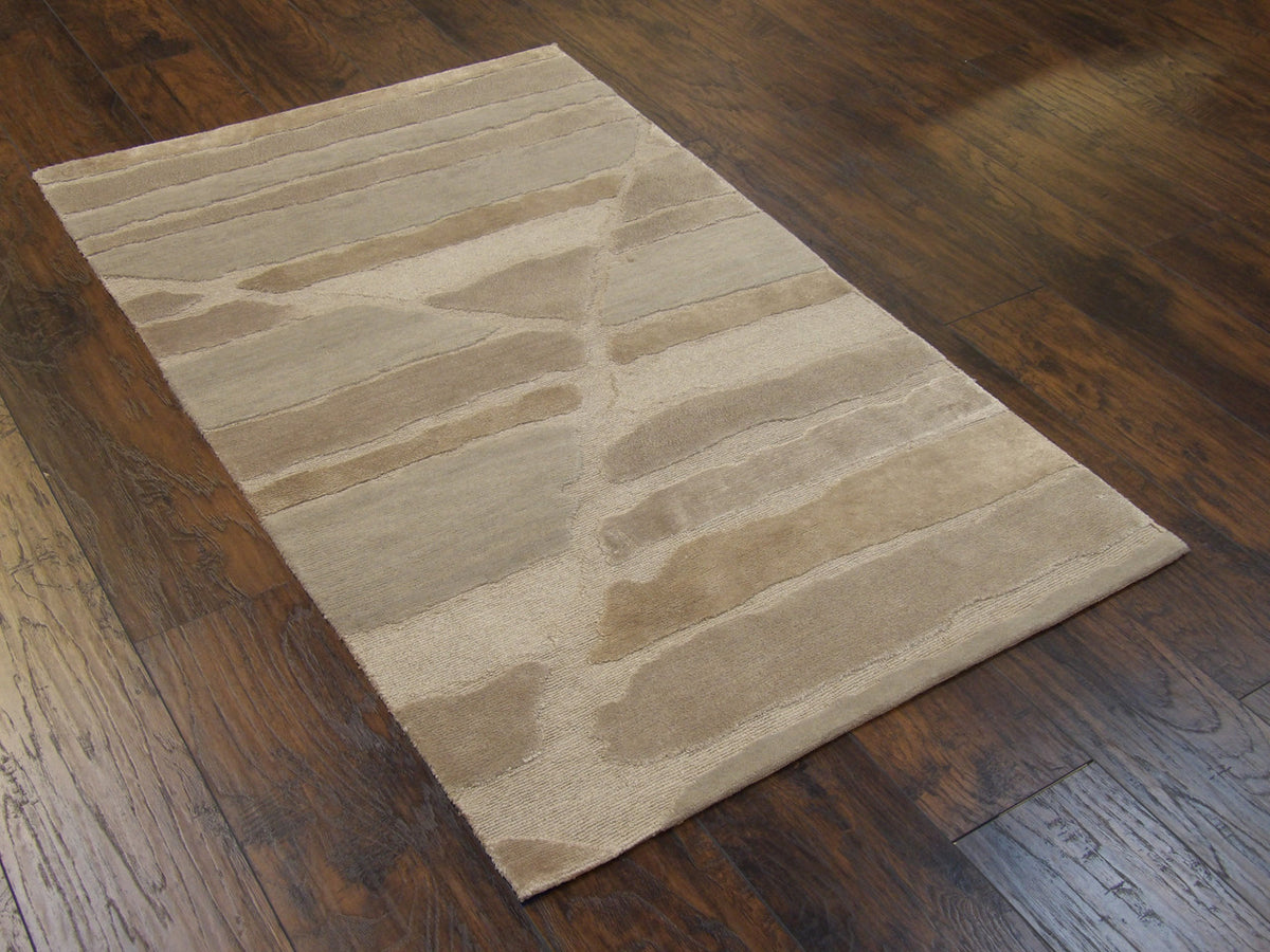 Full view of modern abstract rug