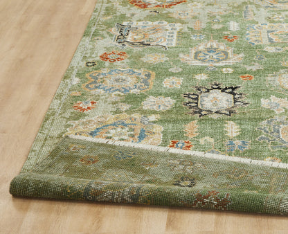 Transitional Hand Knotted Rug Wool & Silk - KAM10090