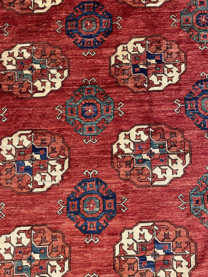 Tribal Nomad Vege Dye Wool Hand Knotted Rug 12'00''x14'07''  - AR83640
