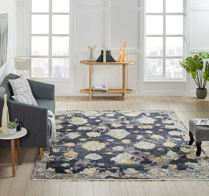 Transitional Hand Knotted Rug Wool & Silk - KAM10070