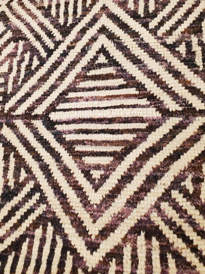 Tribal Moroccan Design Wool Hand Knotted Rug 4'02''x6'07''  - AR64680