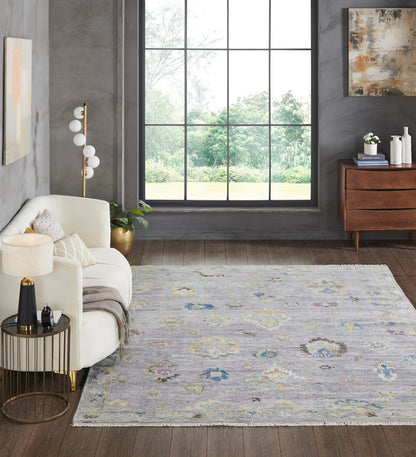 Transitional Hand Knotted Rug Wool & Silk - KAM10080