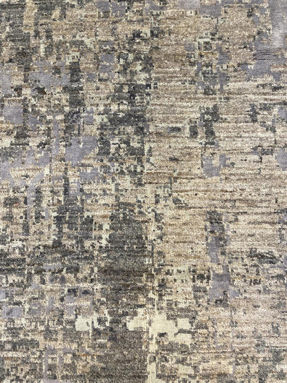 Fine Abstract  Silk and Wool Hand Knotted Rug 10'00''x13'03''  - AR78164