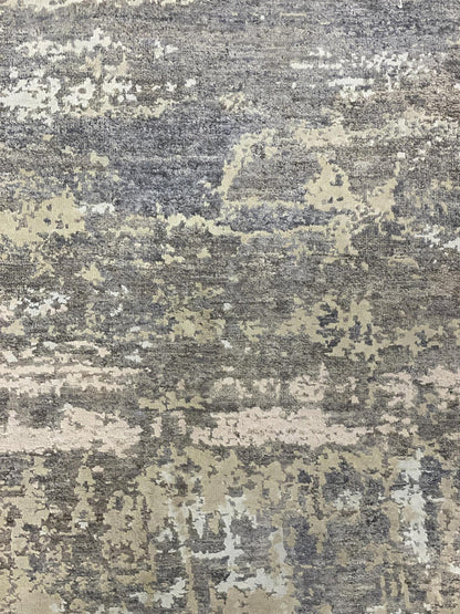 Fine Abstract  Silk and Wool Hand Knotted Rug 8'00''x10'02''  - AR77627