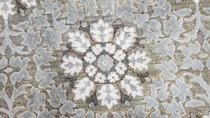 Ottoman Collection, H/L With Silk Handknotted Rug 9'11" X 14'10" -Art62959