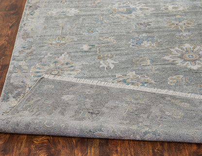 Transitional Hand Knotted Rug Wool & Silk - KAM10040
