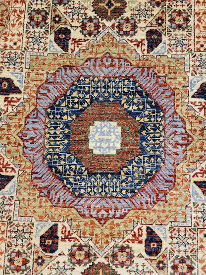 Farahan Mamluk Design Wool Hand Knotted Rug 5'01''x6'09''  - AR77024