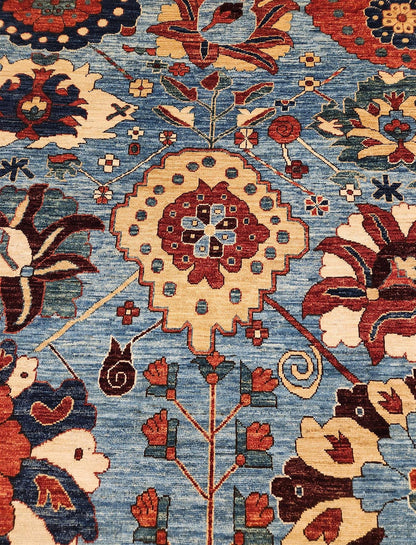 Tribal Nomad Vege Dye Wool Hand Knotted Rug 9'02''x12'10''  - AR88956