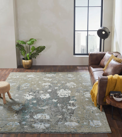 Transitional Hand Knotted Rug Wool & Silk - KKD11410