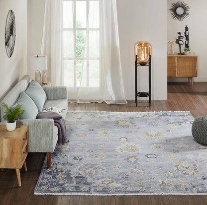 Transitional Hand Knotted Rug Wool & Silk - KAM10000