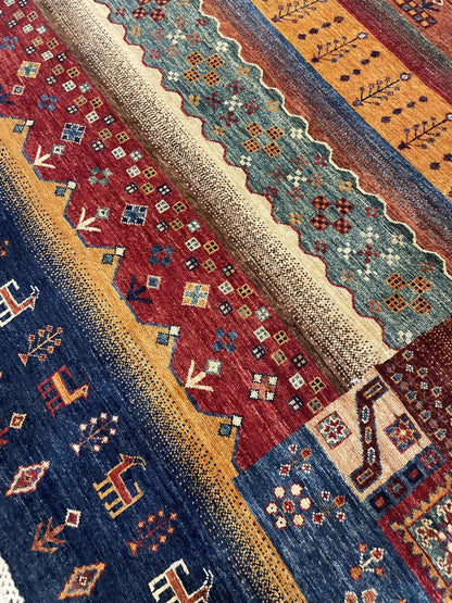 Tribal Nomad Vege Dye Wool Hand Knotted Rug 5'06''x8'00''  - AR82033