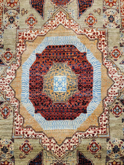 Farahan Mamluk Design Wool Hand Knotted Rug 4'10''x6'11''  - AR77025