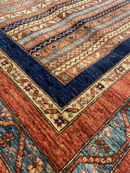 Tribal Nomad Vege Dye Wool Hand Knotted Rug 9'00''x11'11''  - AR83236