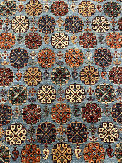 Tribal Nomad Vege Dye Wool Hand Knotted Rug 8'01''x9'10''  - AR83242