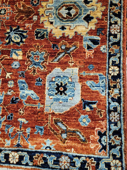 Tribal Nomad Vege Dye Wool Hand Knotted Rug 3'00''x4'10''  - AR78691