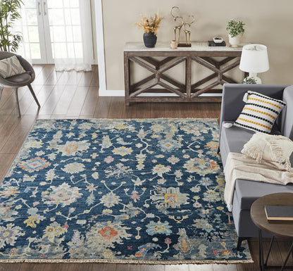 Transitional Hand Knotted Rug Wool & Silk - KAK4290
