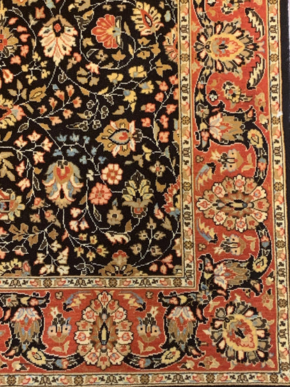 Fine Kashan Wool Hand Knotted Rug 3'01''x5'03''  - AR27278