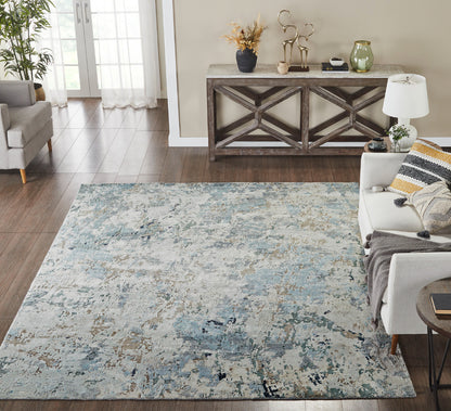 Modern Hand Knotted Rug Silk - KJN0830