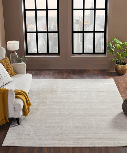 Traditional Handloom Rug Wool & Silk - KMN5360