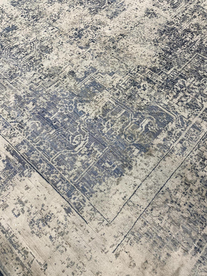Indigo Collection W/Silk Handknotted Rug 9'10" X 13'11" -Art78165