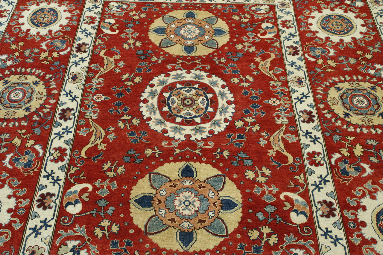 Full view of Tribal Suzani rug