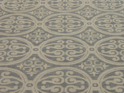 Close-up of wool pile on Oushak Khotan rug