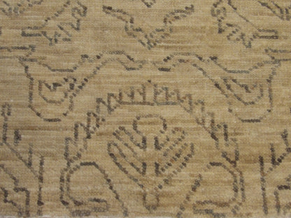 Ikat Oushak Natural Dye Wash rug border detail