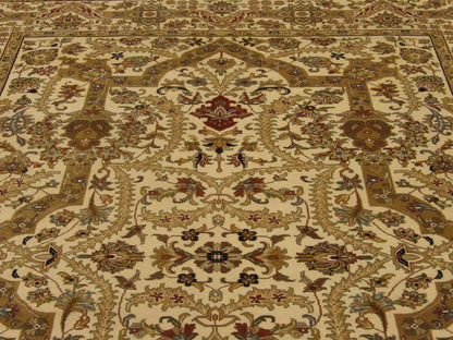 Back of Fine Persian Haji Jalili hand-knotted rug