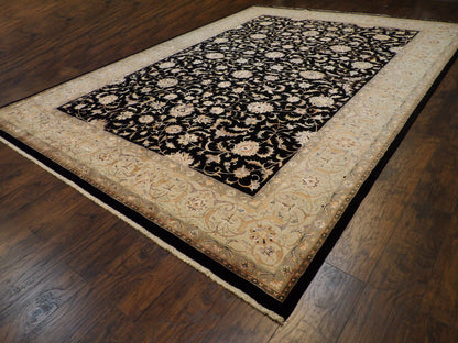 Close-up of wool pile, Black rug