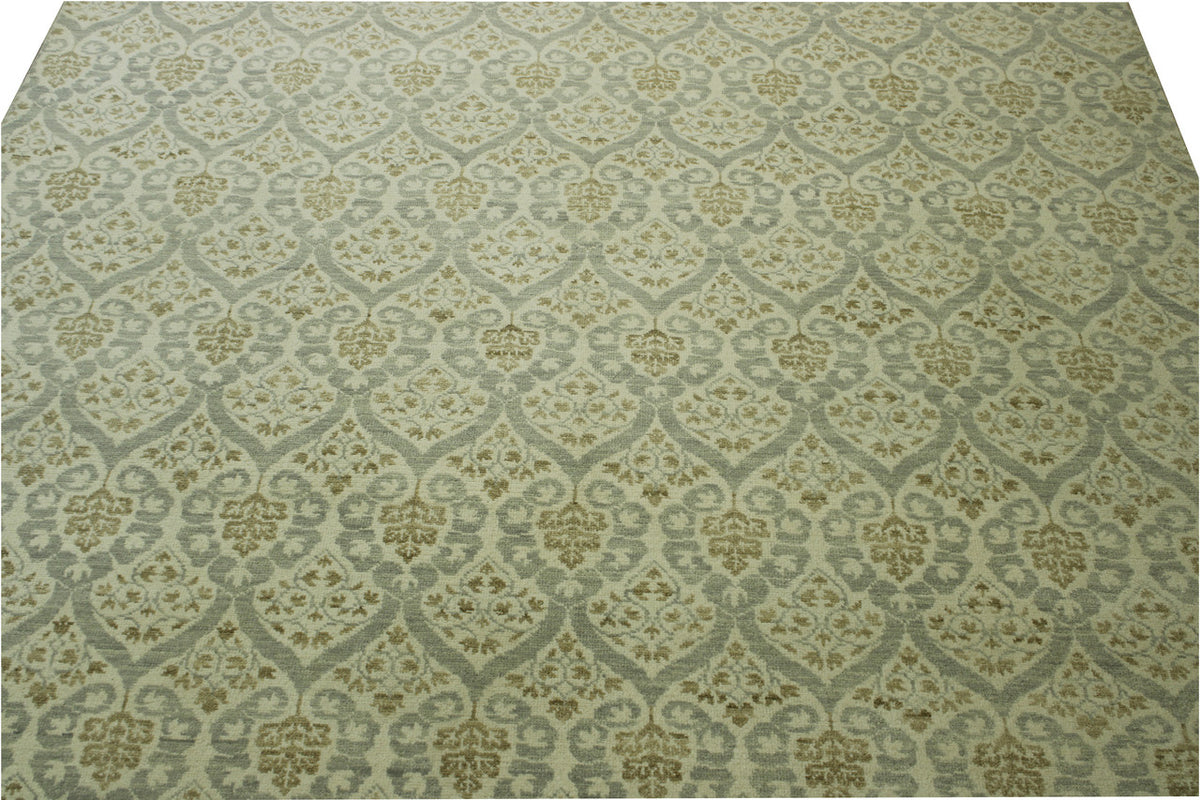 Tribal Ikat rug border detail