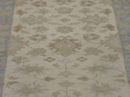 Back of Turk Oushak Stone Wash hand-knotted rug