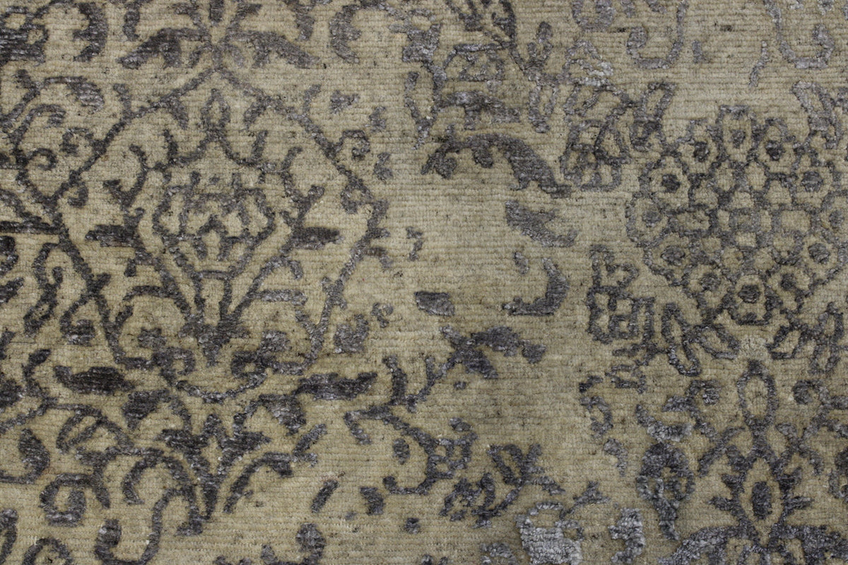 Full view of Transitional Abstract Broken Design rug
