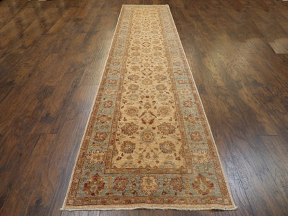 Oushak Chobi Wash rug corner detail