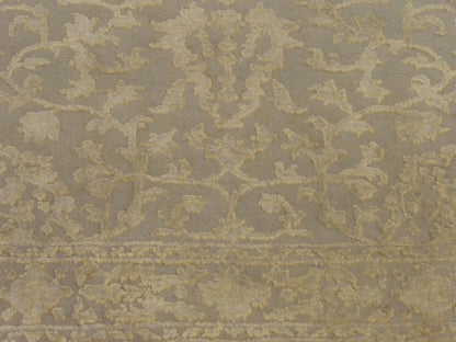 Persian Kashan Carved rug border detail