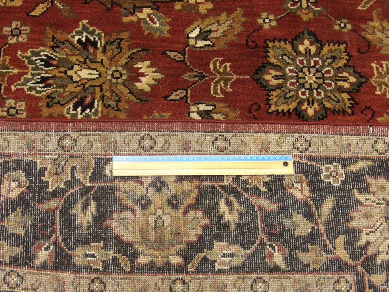 Full room view of Jaipur Kashan hand-knotted rug