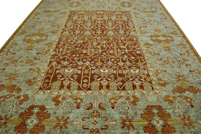 Back of Tribal Vegetable Dye Bamiyan hand-knotted rug