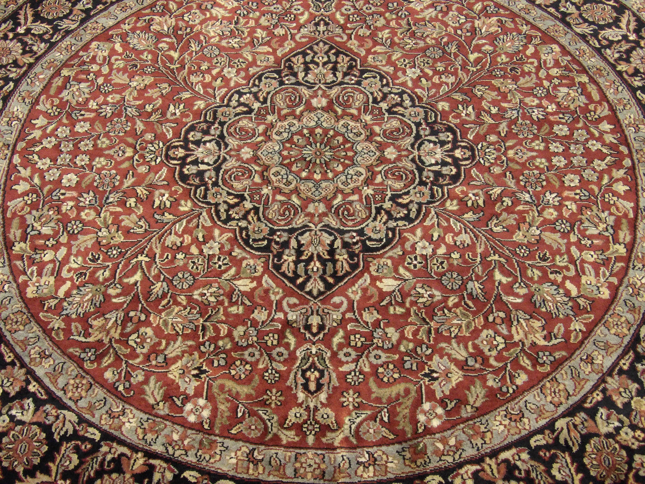 Back of Fine Persian Tabriz hand-knotted rug