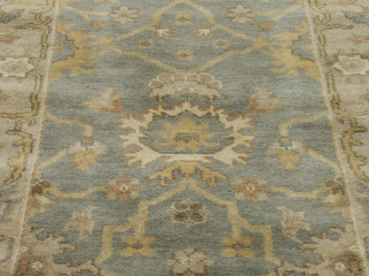 Back of Turk Oushak Wash hand-knotted rug