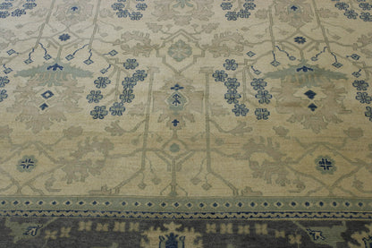 Traditional Chobi rug border detail