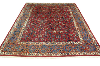 Traditional Fine Bidjar rug border detail