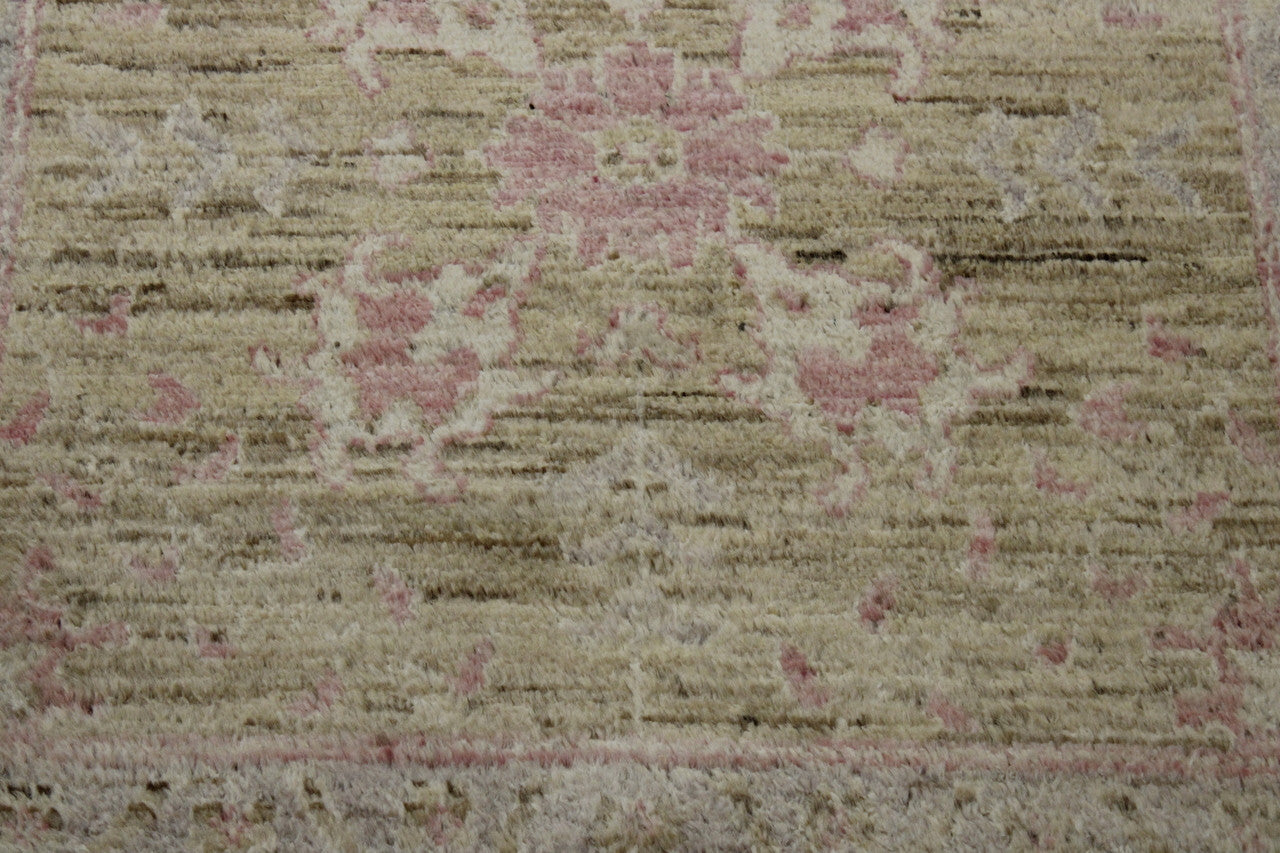 Close-up of wool pile, Beige rug