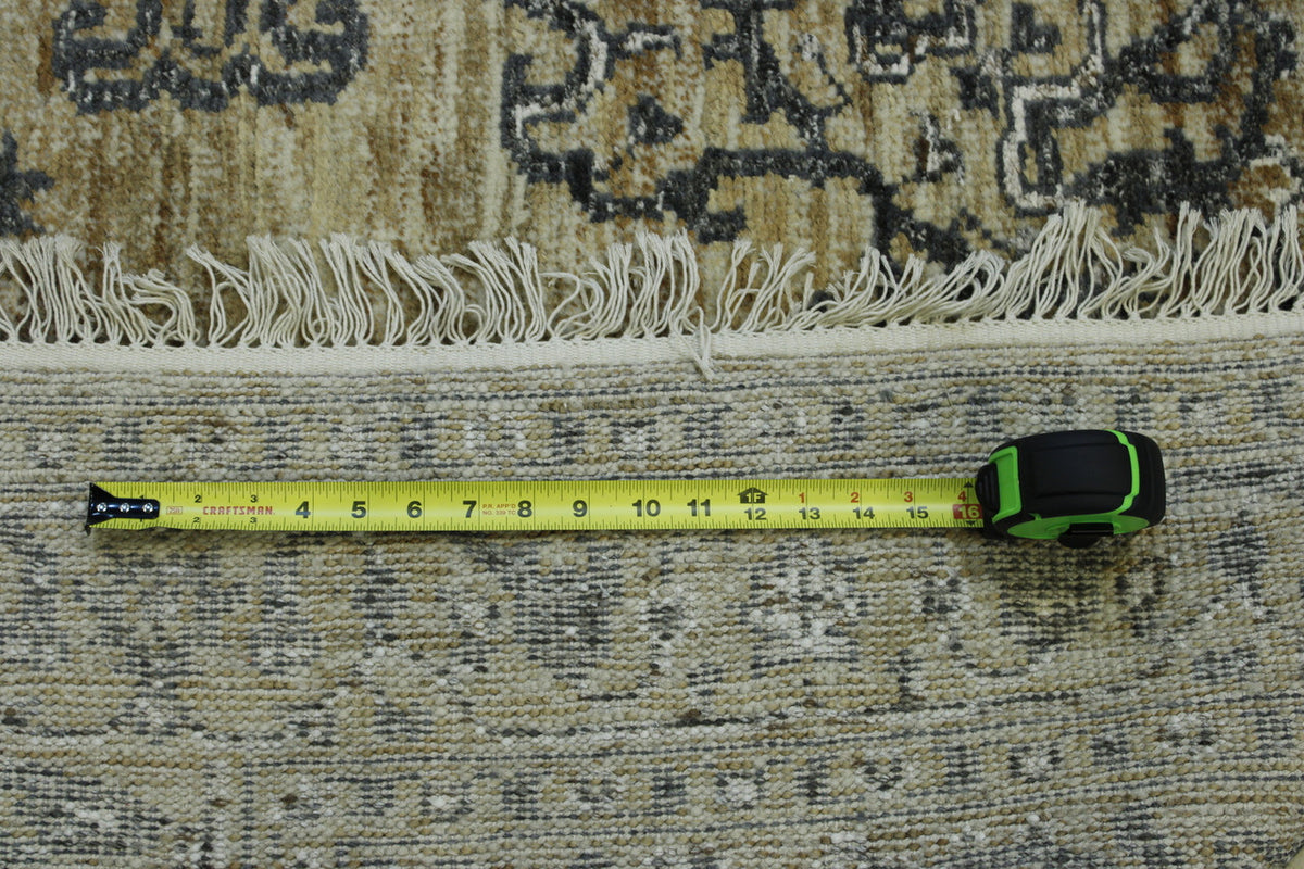 Natural Kerman Design Jute pattern detail