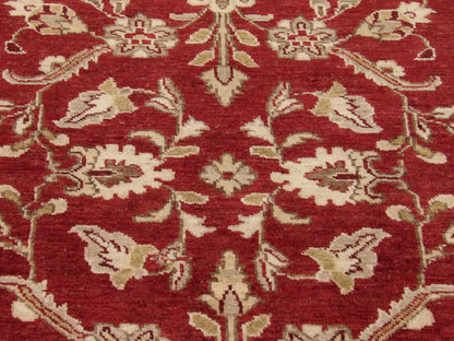 Back of Chobi Oushak hand-knotted rug