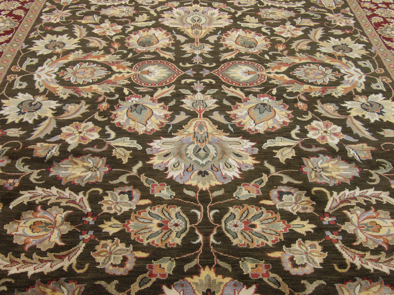 Jaipur Kashan wool-silk texture close-up