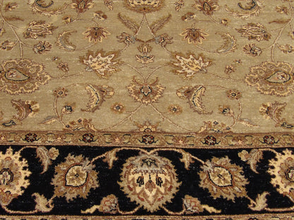 Chobie Oushak / Peshawar hand-knotted wool rug in Black, 8'0" x 10'0", SKU w963