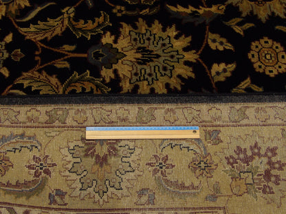 Black & Gold Jaipur Kashan Antique Wash rug in room setting