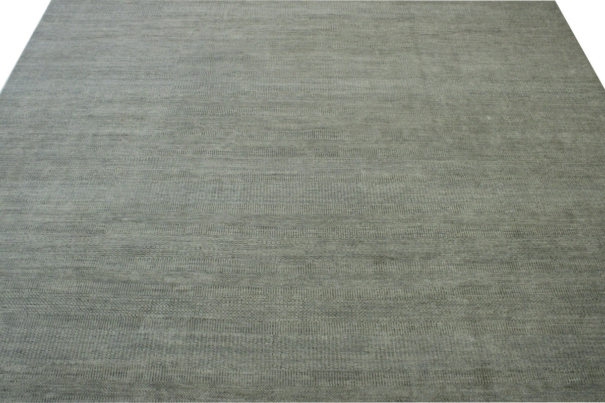 Close-up of wool pile, Gray rug