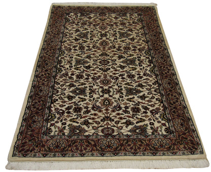 Persian Kashan rug corner detail