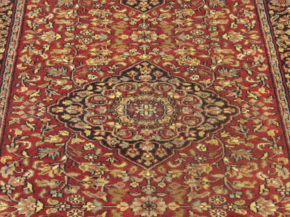Back of Persian Tabriz hand-knotted runner